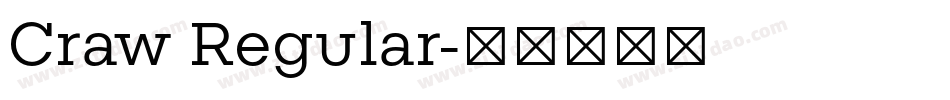 Craw Regular字体转换